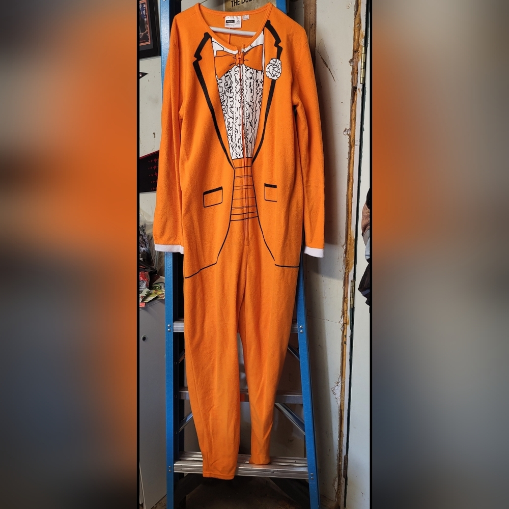 Orange Tuxedo Onesie (Large)
